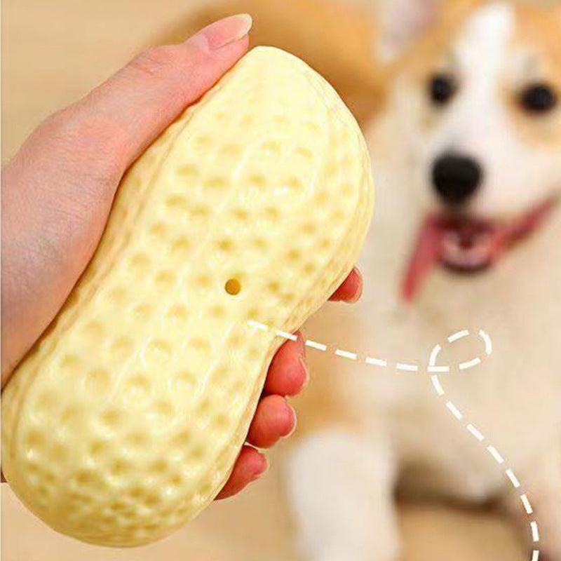 Peanut Squeaking Dog Chewing Toy