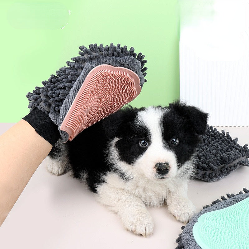 Pet 2-in-1 Grooming Bathing Massage Glove