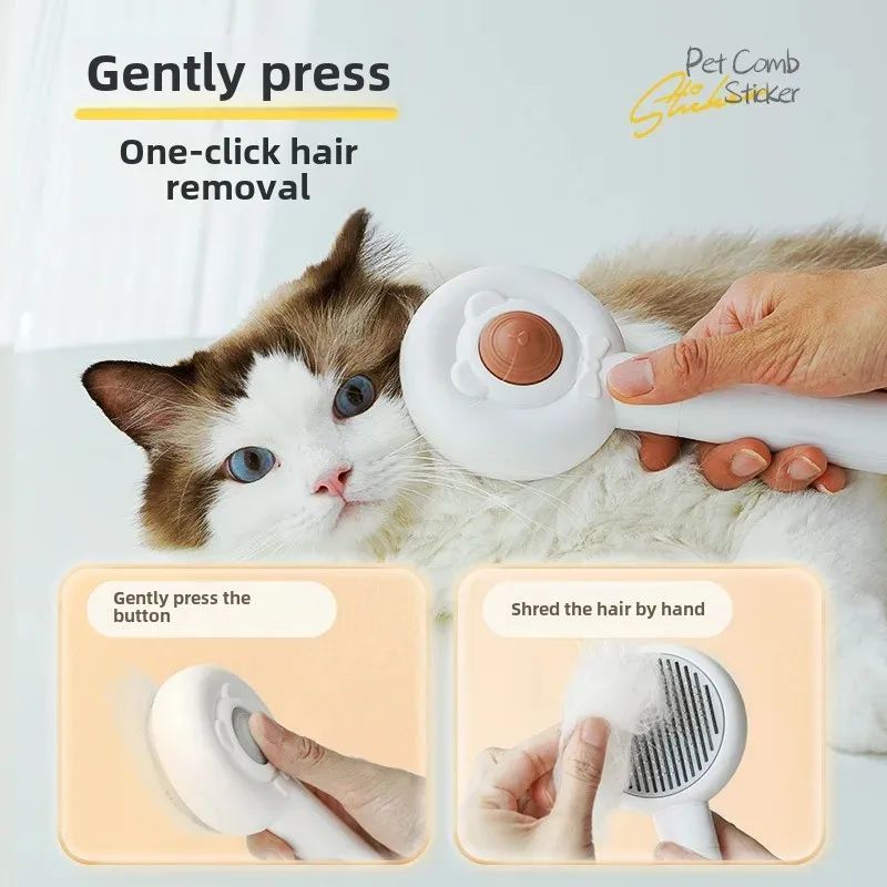 Rechargeable Two-In-One Pet Grooming Cleaning Brush