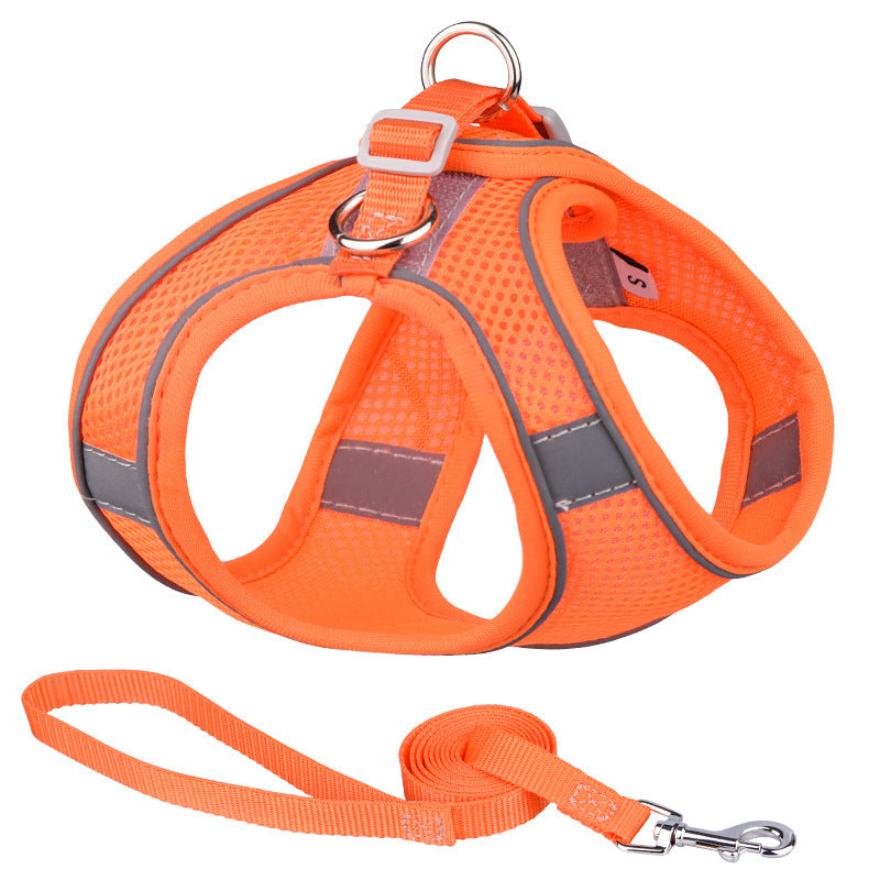 Vest-style Pet Harness Reflective Leash