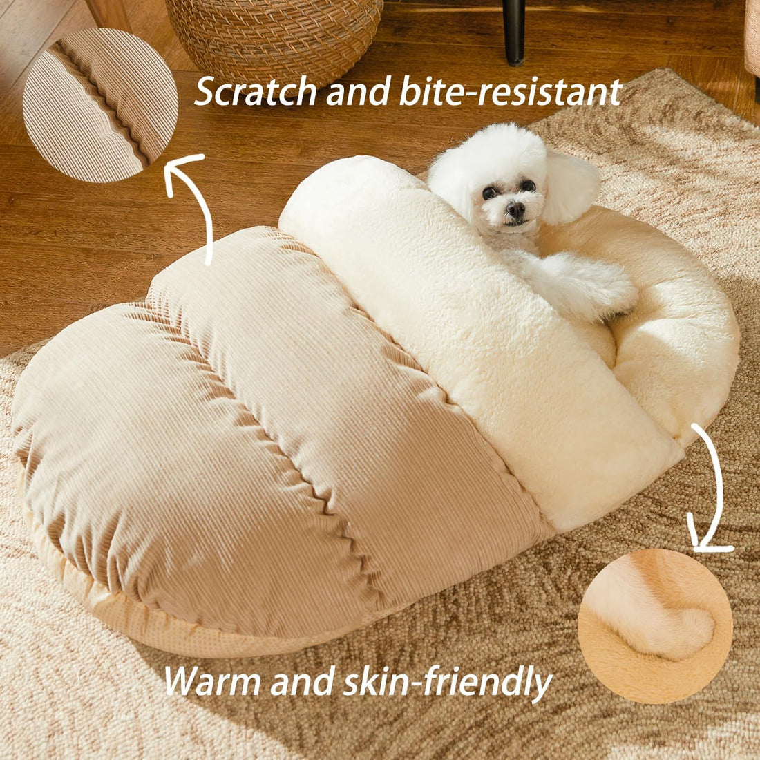Ultra Soft Cute Plush Pet Bed