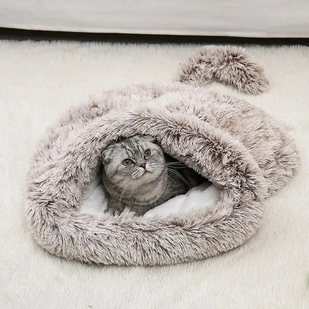 Plush Winter Warm Pet Bed