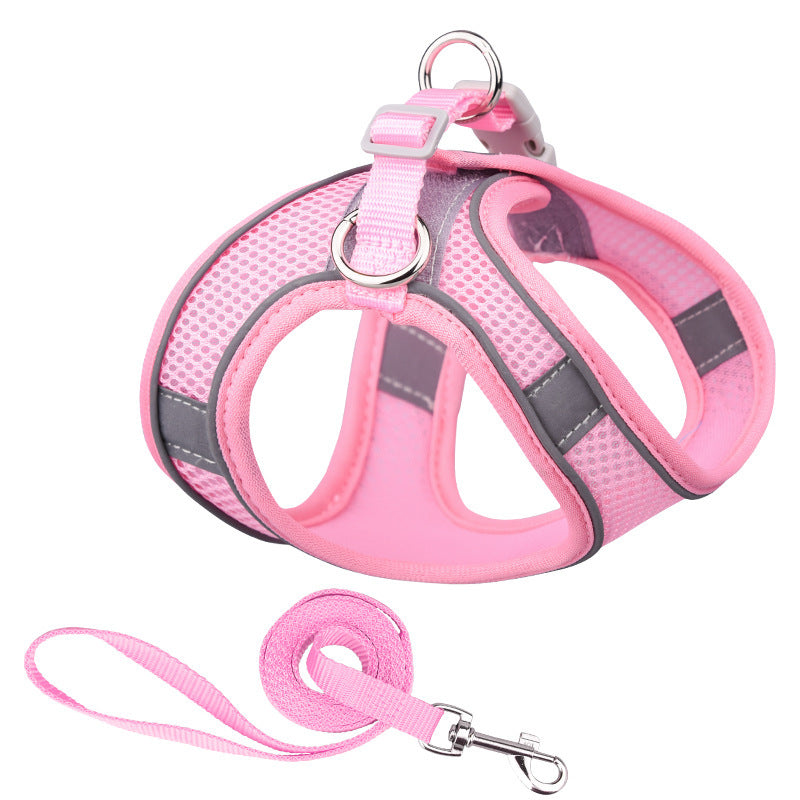 Vest-style Pet Harness Reflective Leash