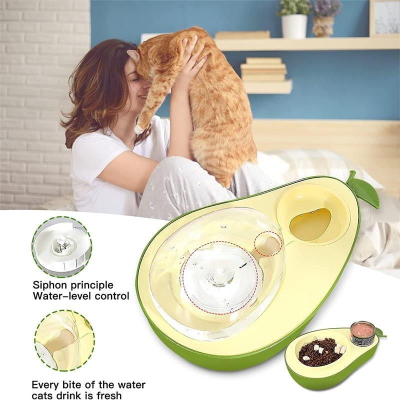 Automatic Pet Avocado Shape Feeder