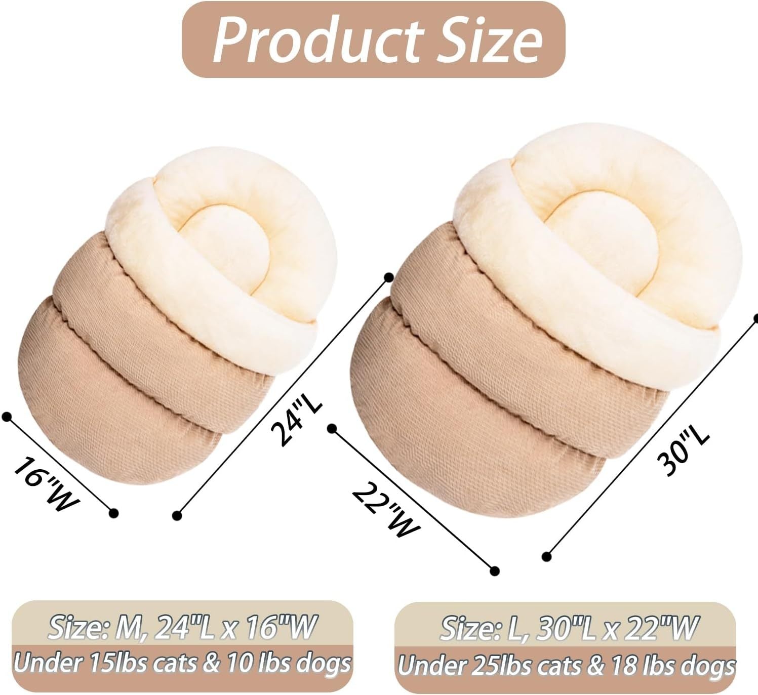 Ultra Soft Cute Plush Pet Bed