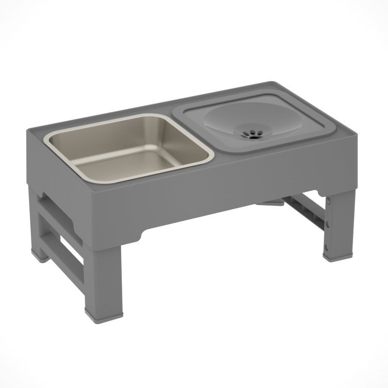 Stainless Stand Adjustable Height Pet Feeding Bowl