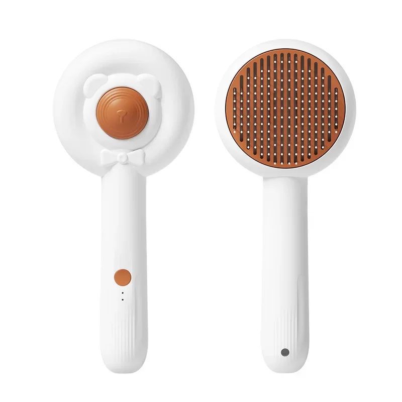 Rechargeable Two-In-One Pet Grooming Cleaning Brush