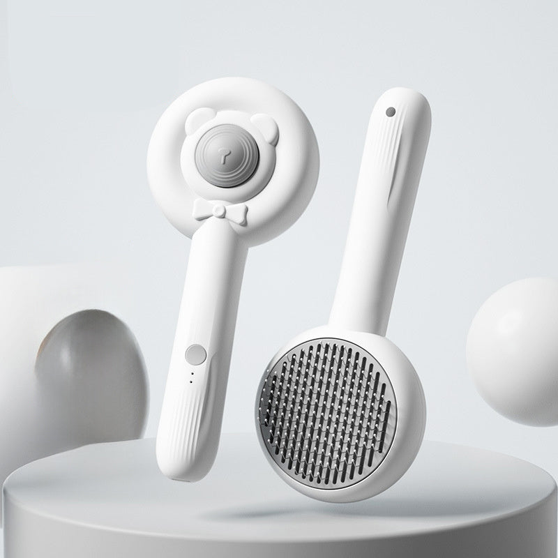 Rechargeable Two-In-One Pet Grooming Cleaning Brush