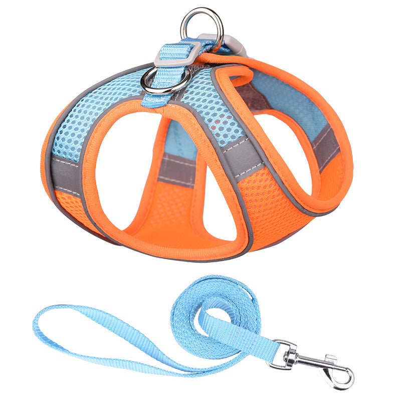 Vest-style Pet Harness Reflective Leash