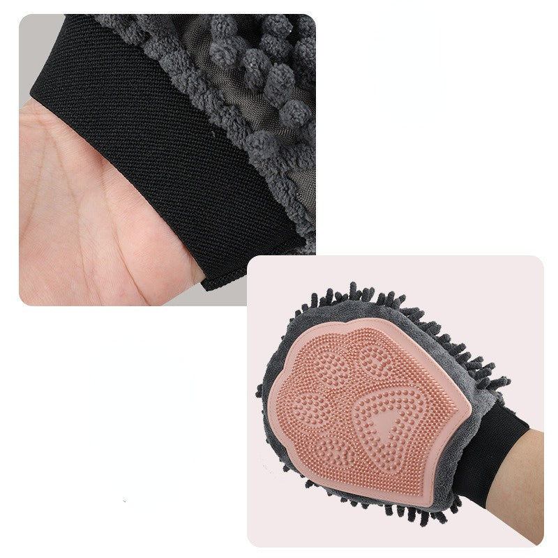 Pet 2-in-1 Grooming Bathing Massage Glove