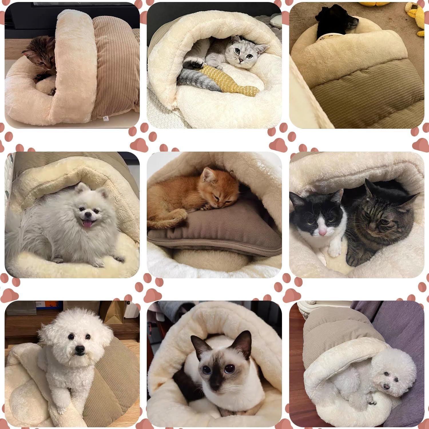 Ultra Soft Cute Plush Pet Bed