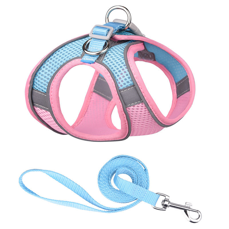 Vest-style Pet Harness Reflective Leash