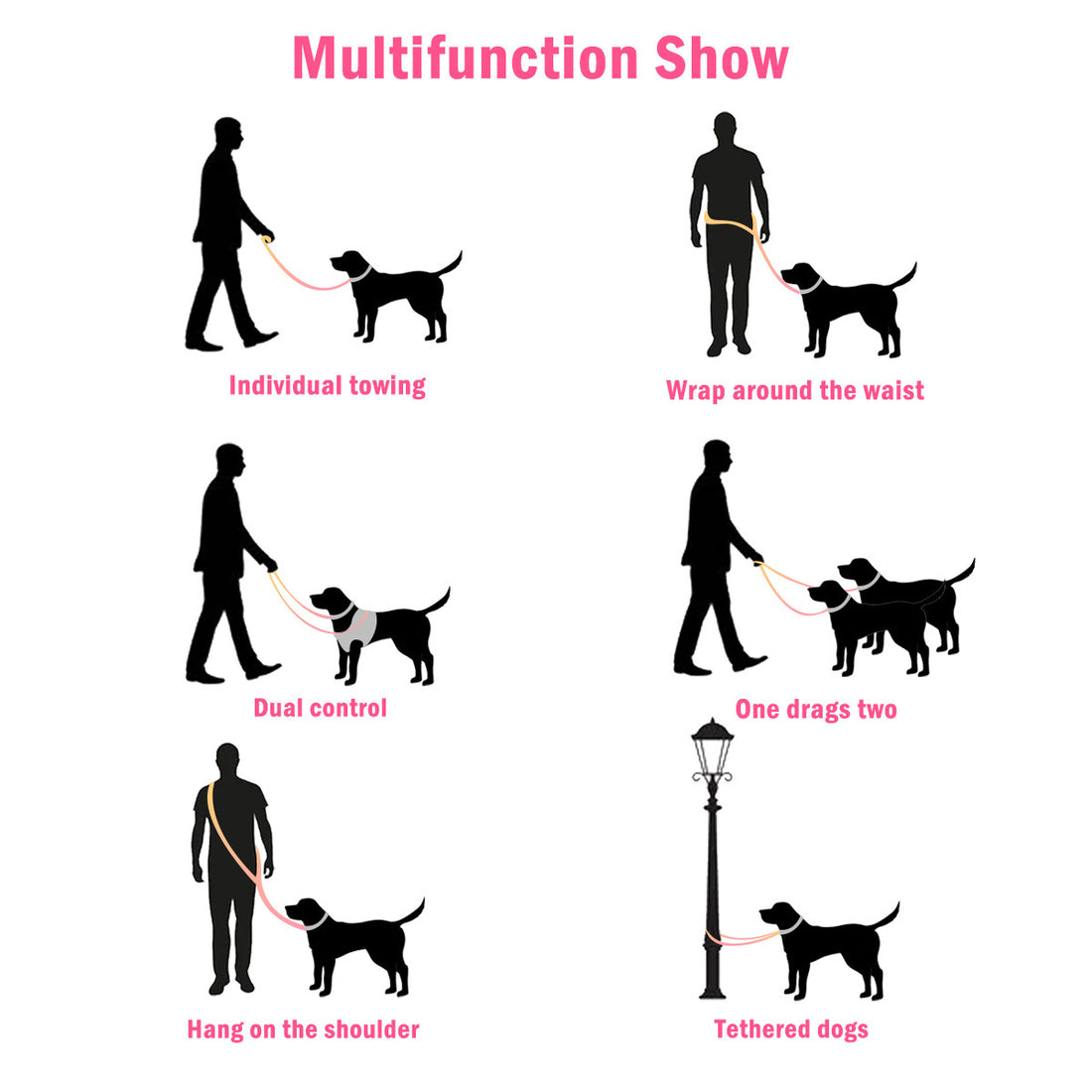 Pet Dog Walking Multi-purpose Leash
