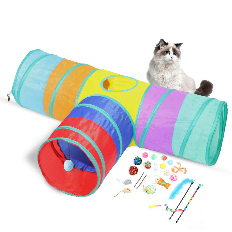 Tunnel Foldable Pet Climbing Path Toys