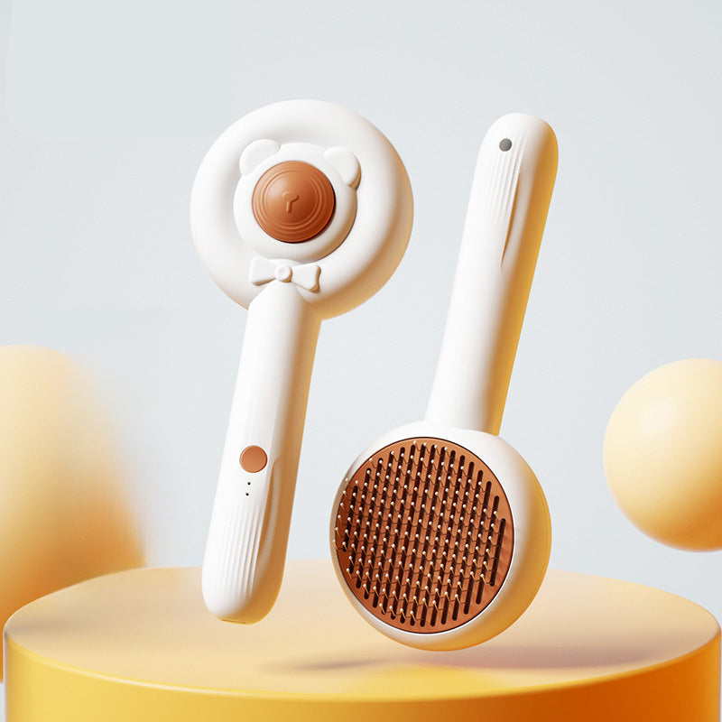 Rechargeable Two-In-One Pet Grooming Cleaning Brush