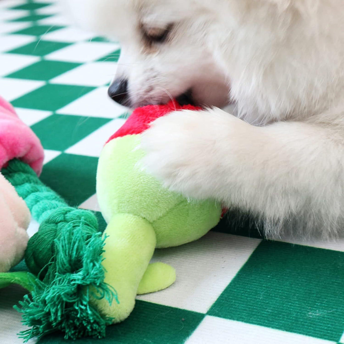 Chew-Resistant Stuffed Dog Toys