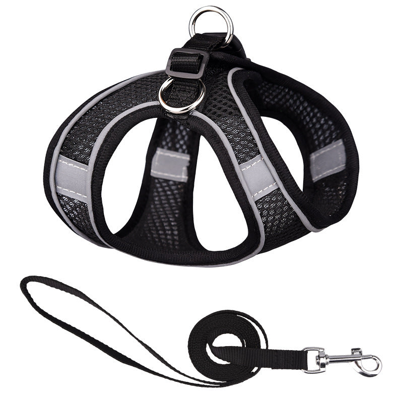 Vest-style Pet Harness Reflective Leash