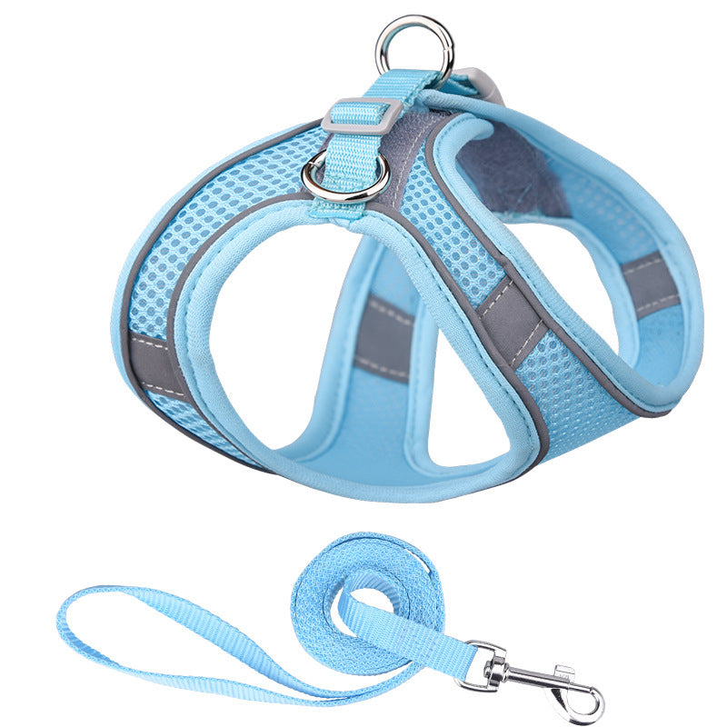 Vest-style Pet Harness Reflective Leash