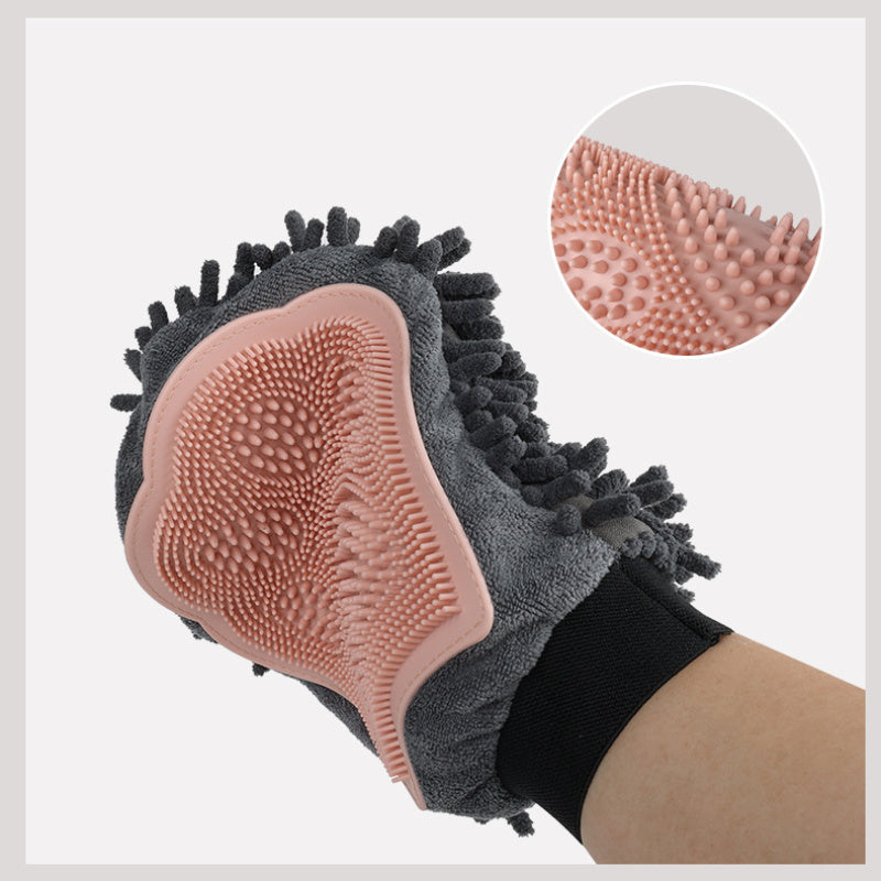 Pet 2-in-1 Grooming Bathing Massage Glove