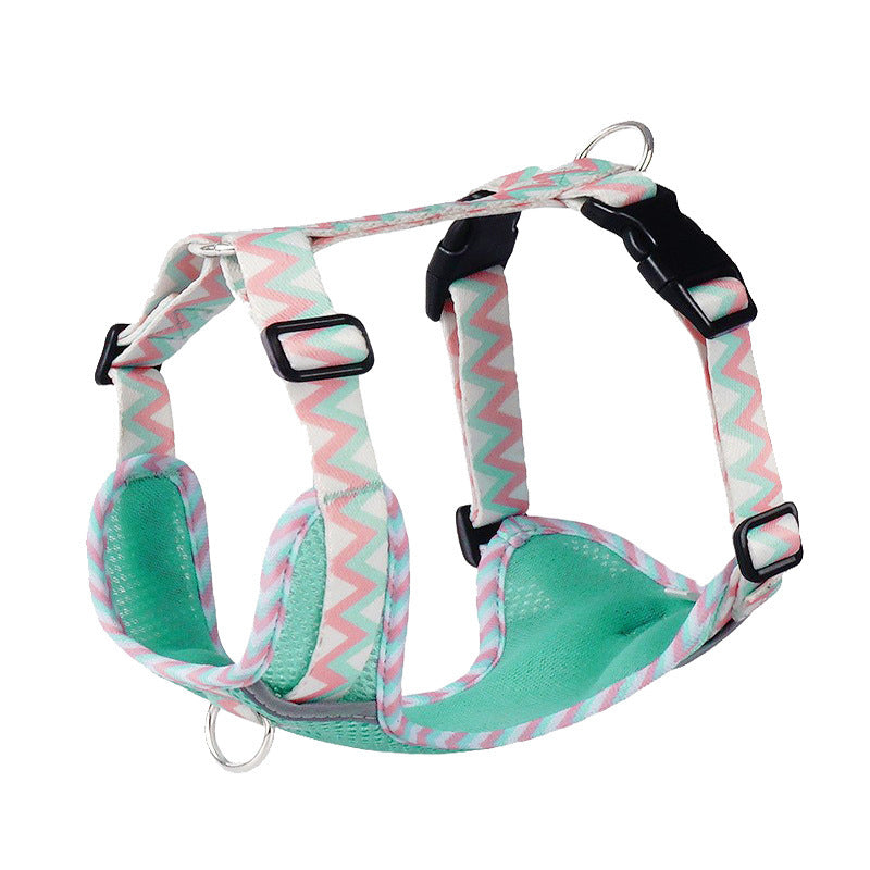 Pet Harness Reflective Leash Stripe