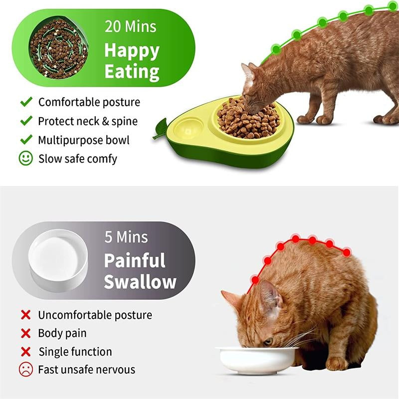Automatic Pet Avocado Shape Feeder