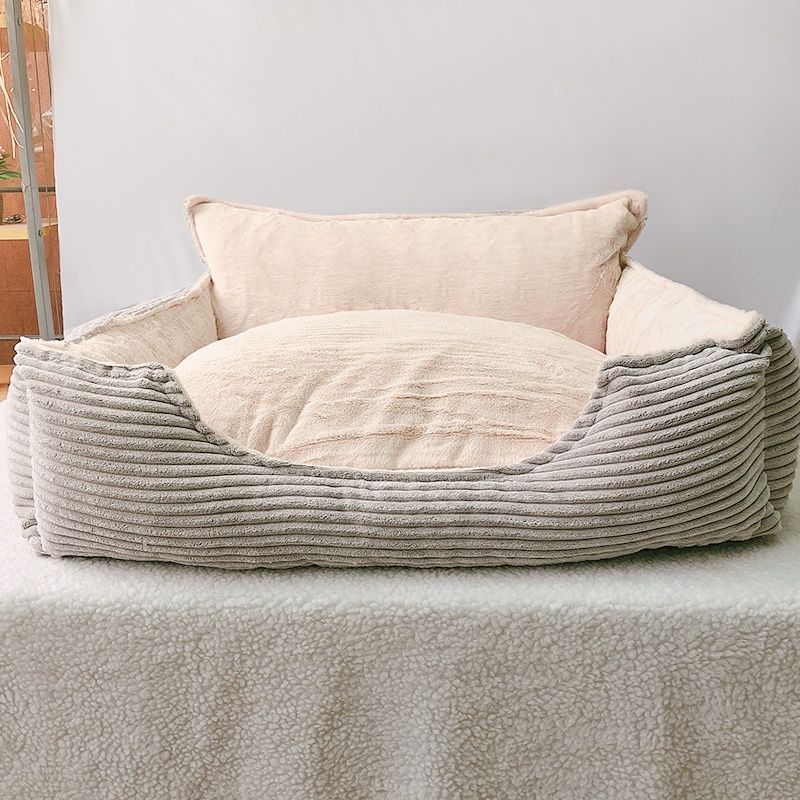 Removable And Washable Plush Warm Pet Bed
