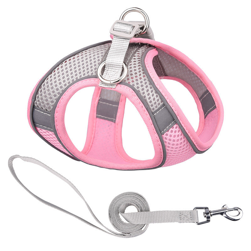 Vest-style Pet Harness Reflective Leash