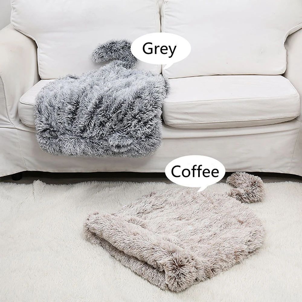Plush Winter Warm Pet Bed