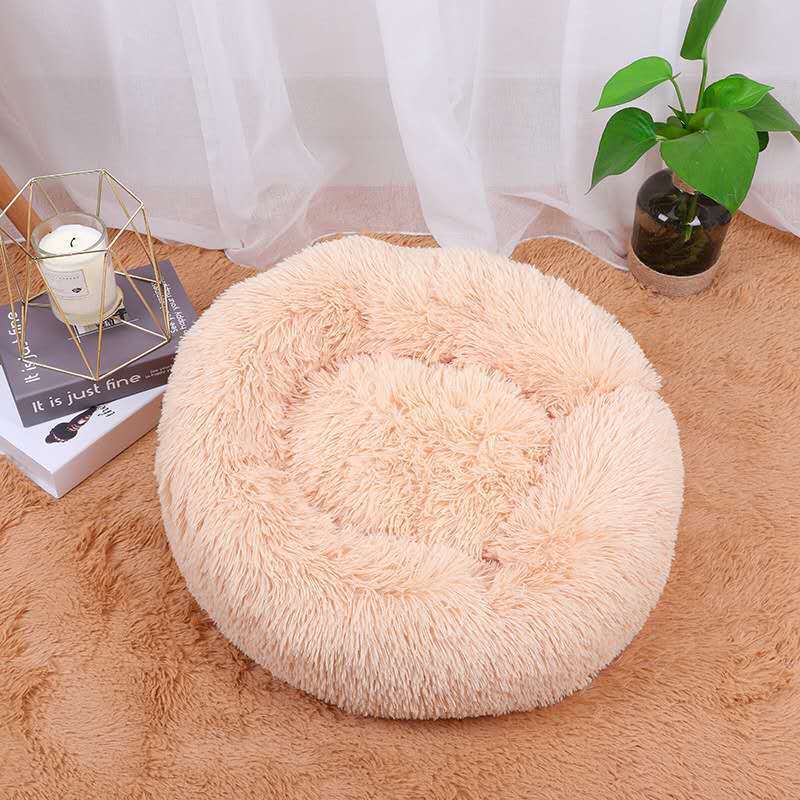 Plush Round Dog Bed